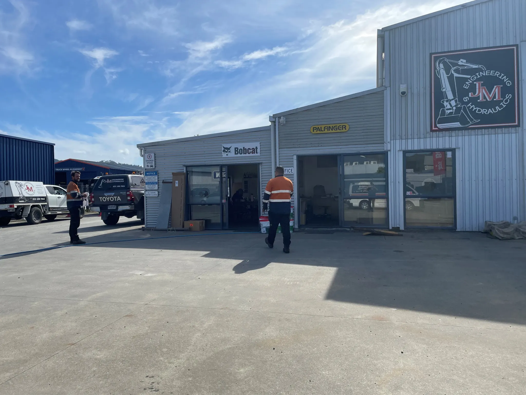 JM Engineering crane servicing workshop Whangarei