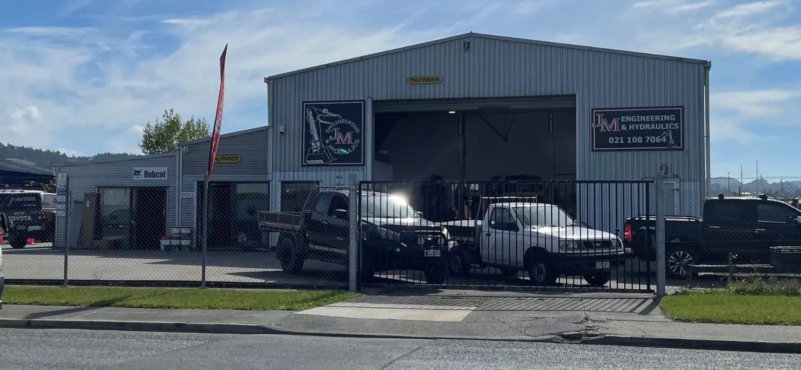 JM Engineering workshop Whangārei providing PALFINGER crane servicing